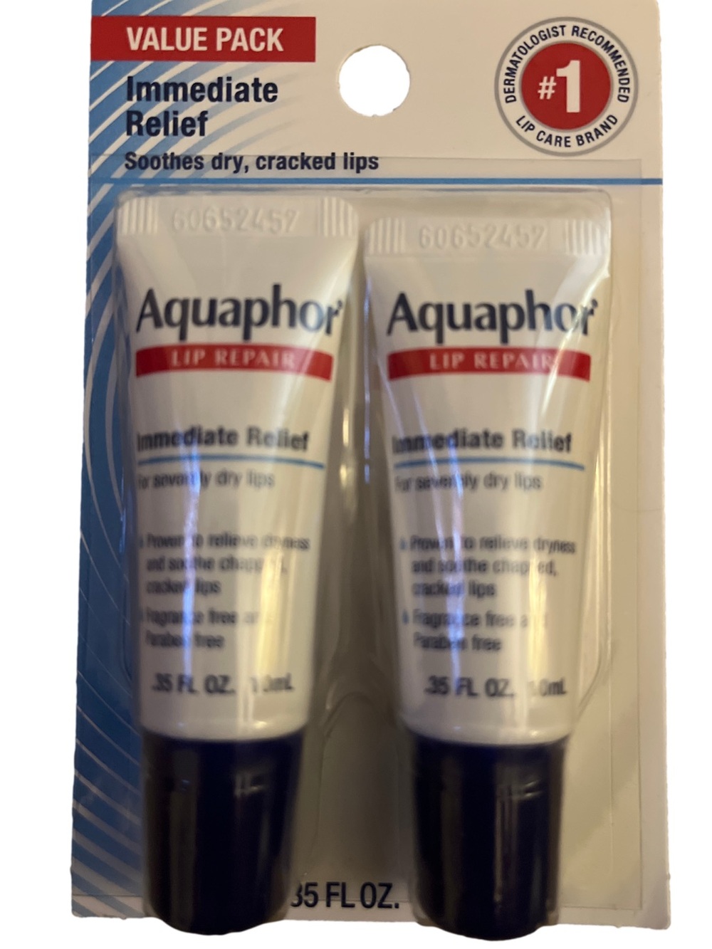 Aquaphor Lip Repair Immediate Relief Value Pack - 2 pack